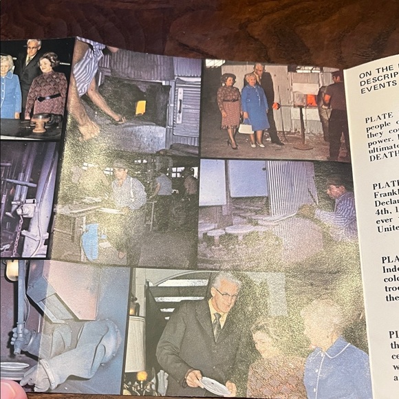 Fenton Antique Powder Blue The Spirit of 1776 Commemorative Plate - Picture 15 of 17